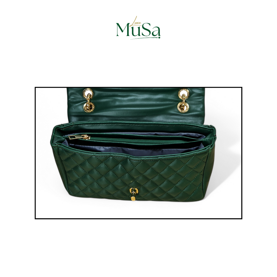 VELUTE | CROSS BODY | DARK GREEN