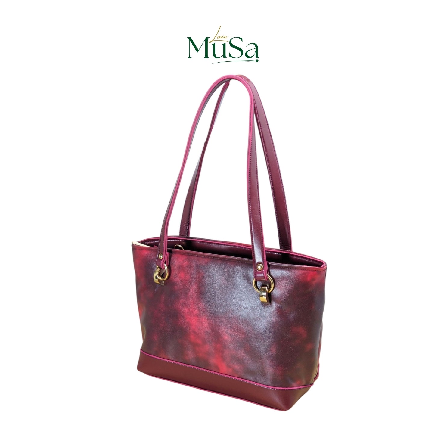 side back of the duvera handbag from luxemusa 